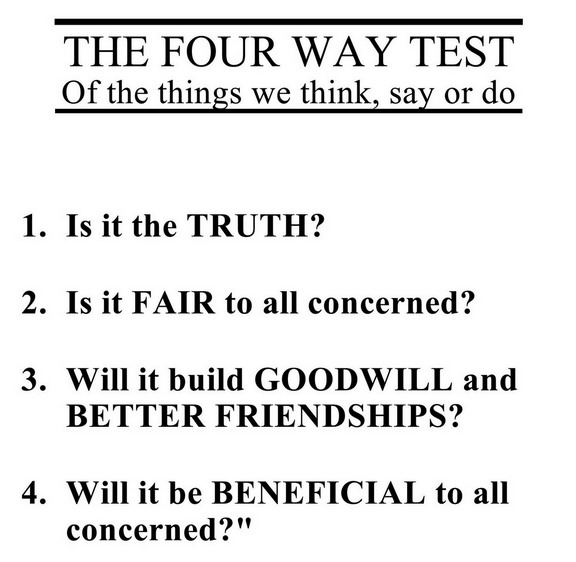 rotary 4 questions test